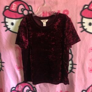 Arizona jean company crushed velvet top